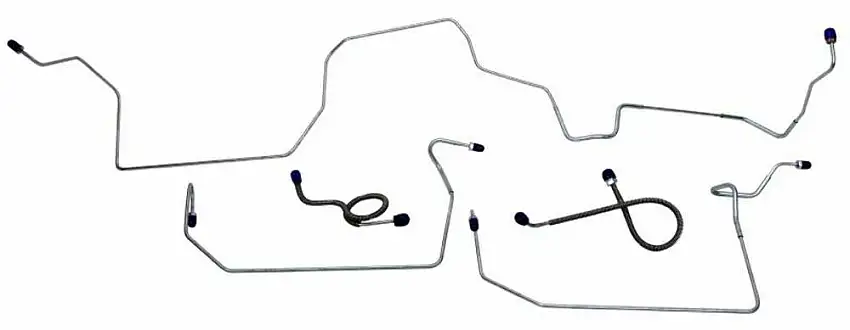 Fits 1971 - 1973 Ford Mustang Front Brake Line Set MFB022