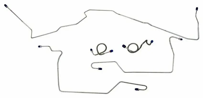 Fits 1973 Ford Mustang Front Brake Line Set MFB023