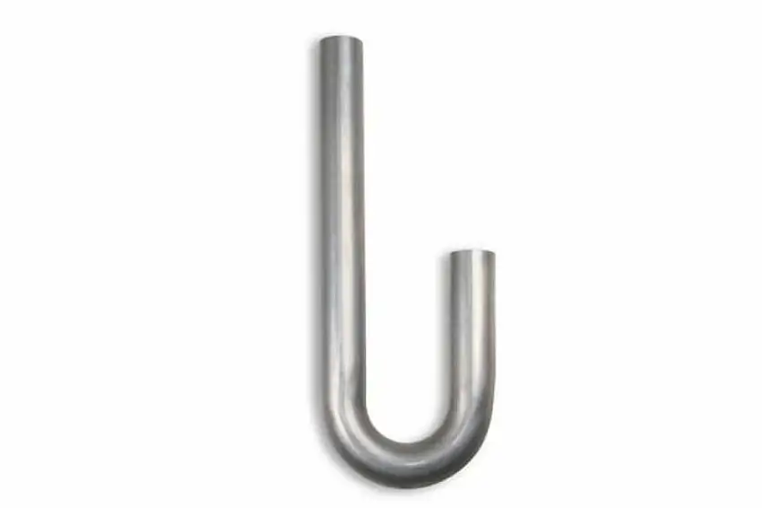 Mild Steel,180 degree bend, Tube Size 1 7/8" OD, 16 Gauge Hooker J-Bend 12358HKR