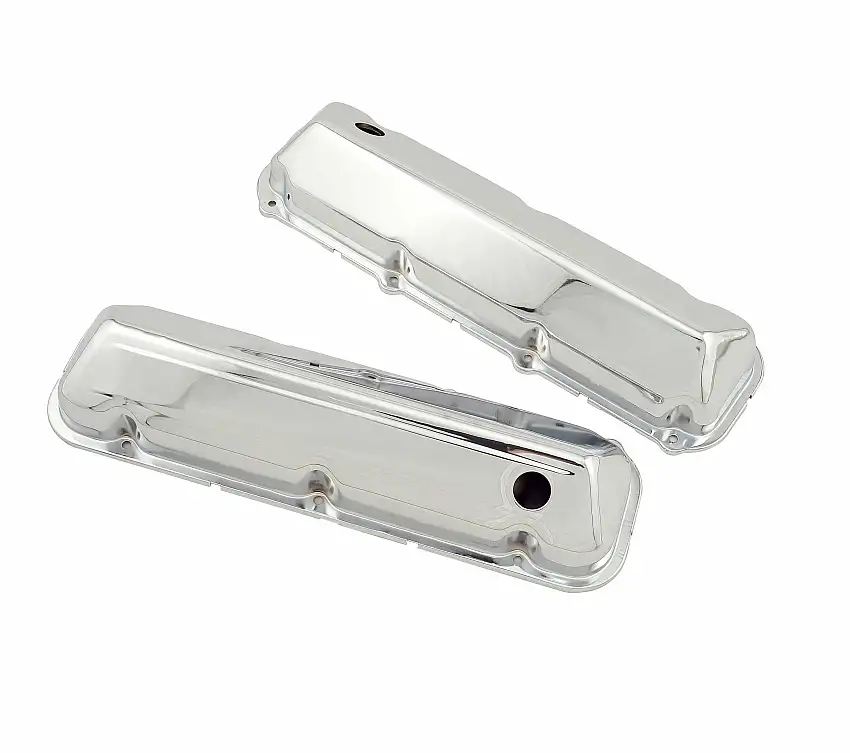 Mr. Gasket Chrome Valve Covers with Baffle - 9413