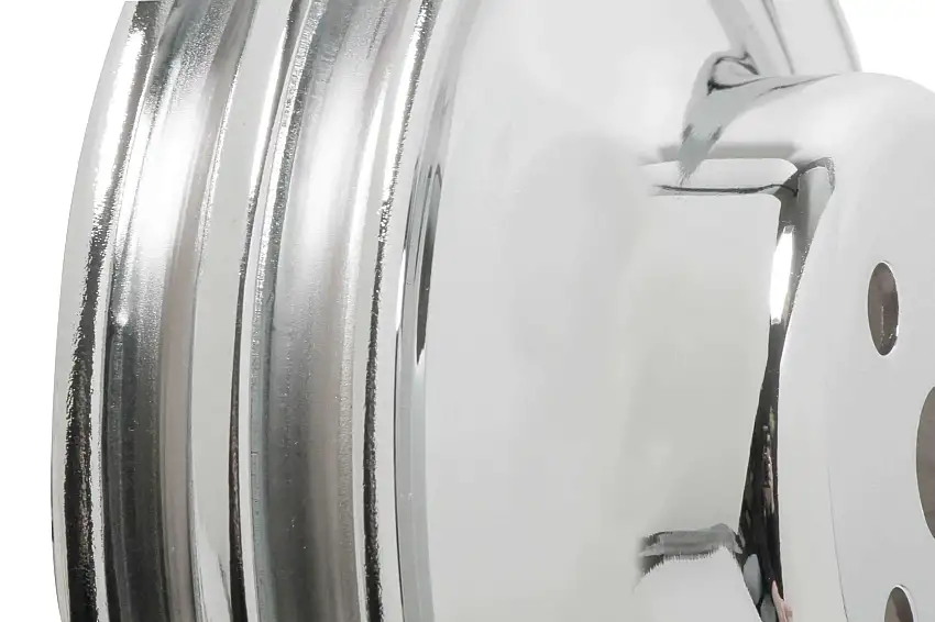 Mr. Gasket Chrome Water Pump Pulley - Double Groove - 8831