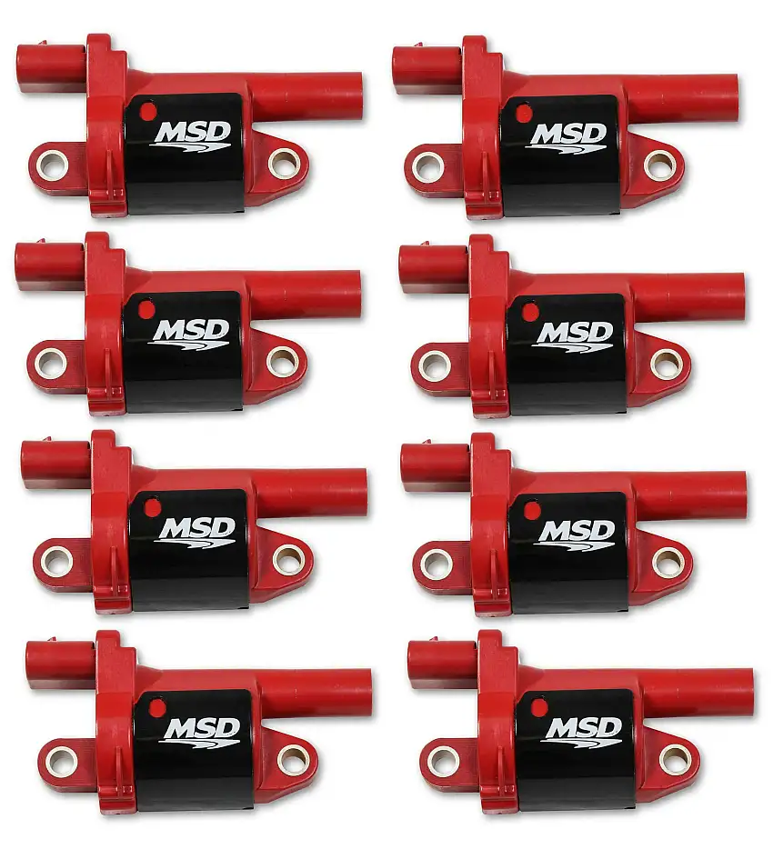 MSD Ignition Coil Blaster GM Gen V Direct Injected 2014 &Up RoundRed 8pack 82688