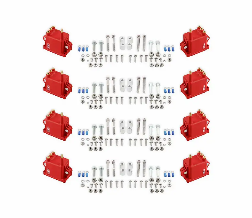 MSD Ignition Coil, High Output for Pro CDI 600, 8-Pack, Red - 82808