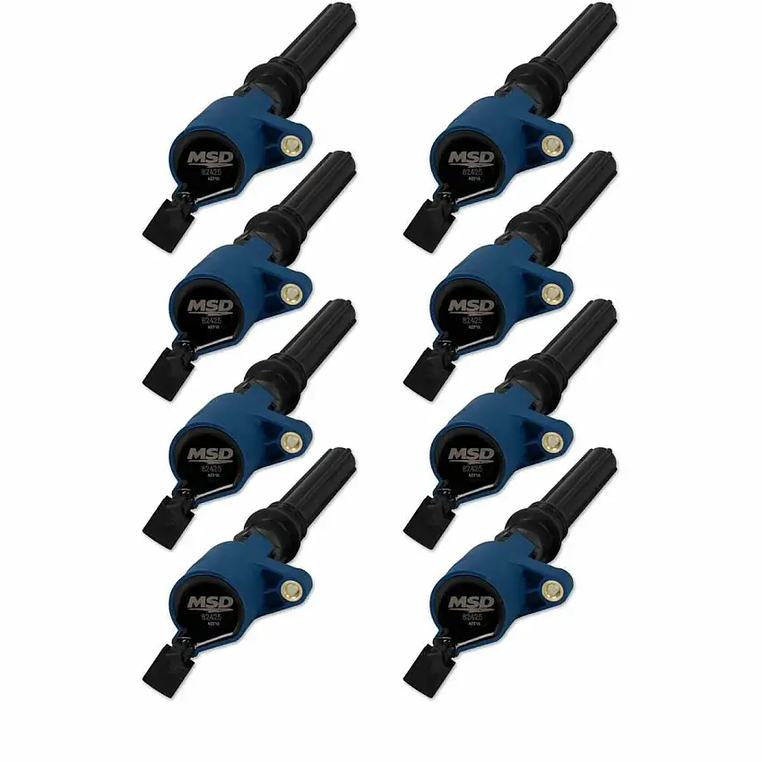 MSD Ignition Coils 1999-2014 Ford 4.6L/5.4L 2-valve engines, Blue 8-Pack  824285