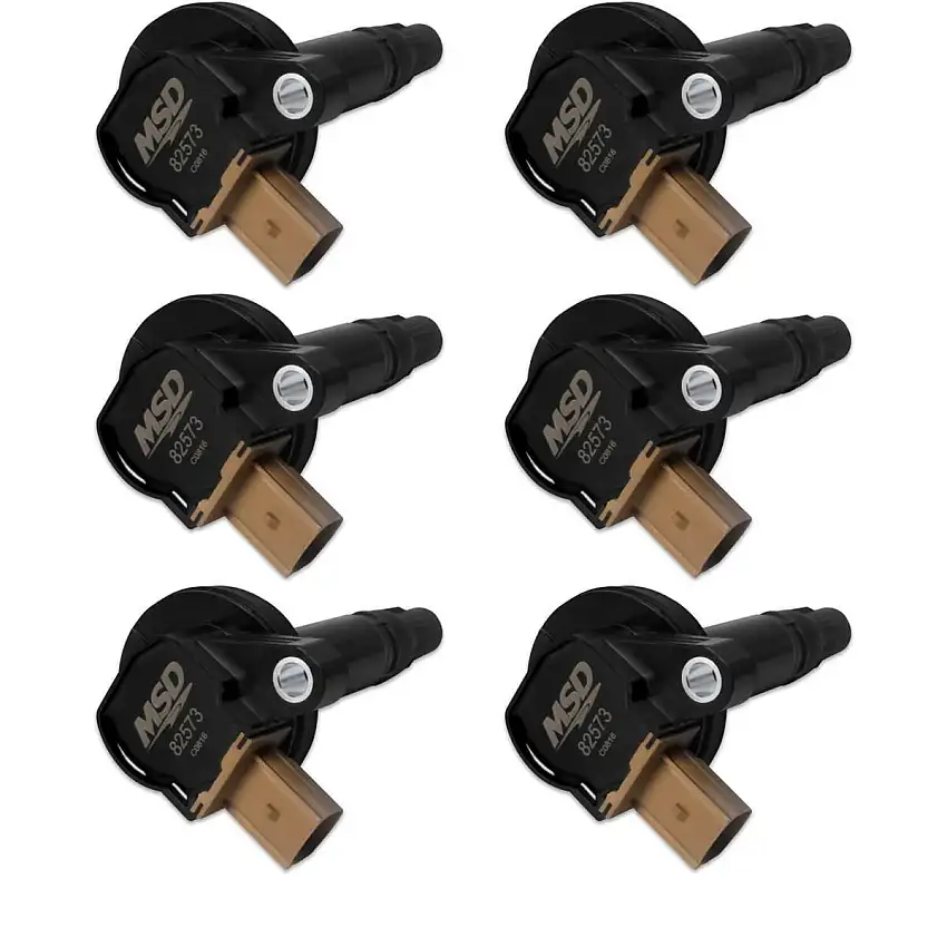MSD Ignition Coils 2010-2016 Ford 3.5L Ecoboost V6 engines Black 6pack 825763