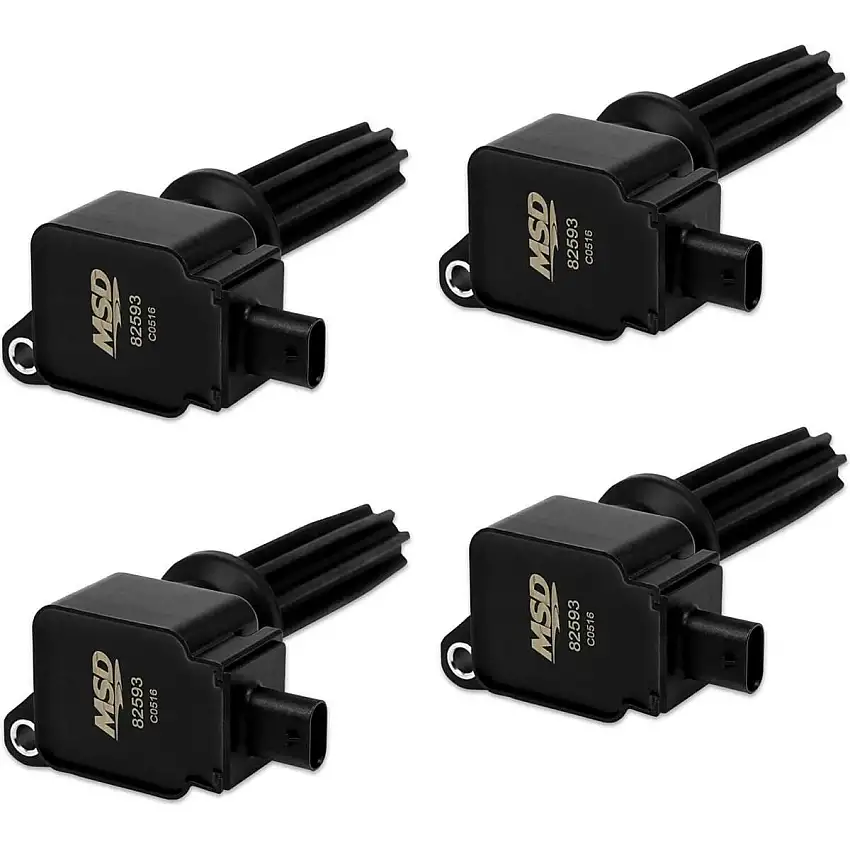 MSD Ignition Coils 2012-2019 Ford 2.0L/2.3L Ecoboost engines Black 4Pack  825943