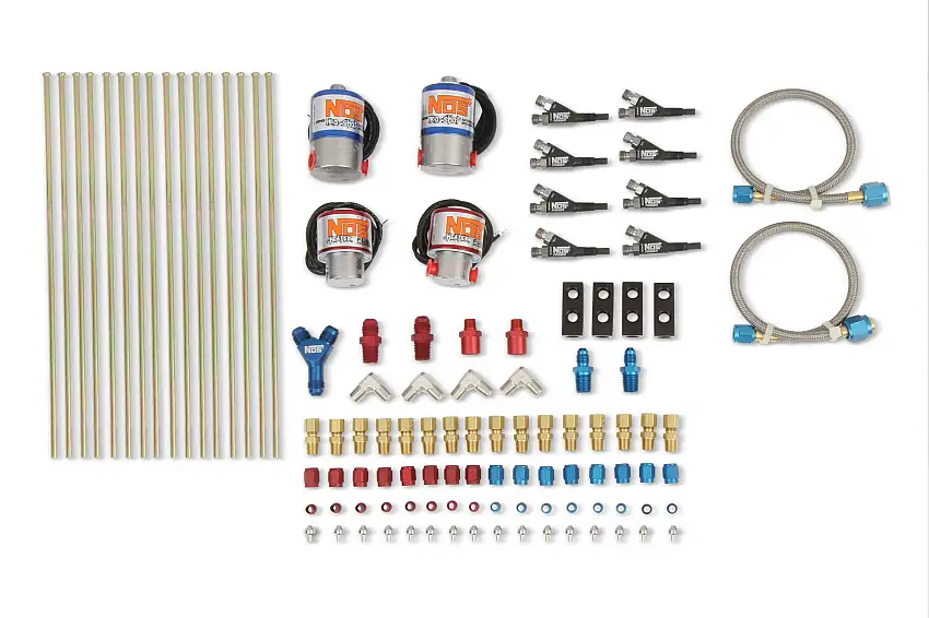 NOS Custom Nitrous Plumbing Kit , Pro Shot Fogger