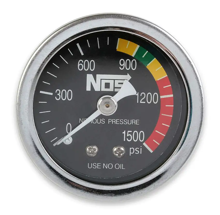 NOS Nitrous Gauge w/ Adapter - 15925NOS