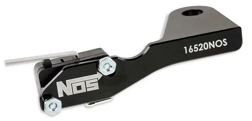NOS Nitrous Oxide Micro Switch Bracket 16520NOS; Black Aluminum for 4500 Gen 3