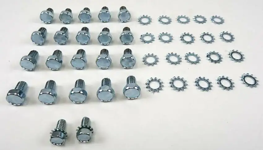 Fits 1953 - 1982 Chevrolet Full Size and Corvette Oil Pan Bolt Kit OPB002