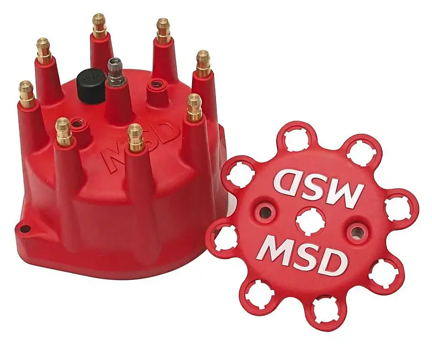 Red Distributor Cap - 8431
