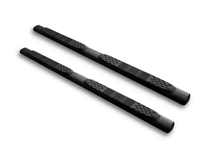 Armordillo 1999-2016 Ford Super Duty F-250 - Supercrew 4in. Oval Matte Black Side Step Bars