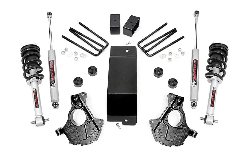 3.5 Inch Lift Kit - Cast Steel LCA - N3 Strut - Chevy GMC 1500