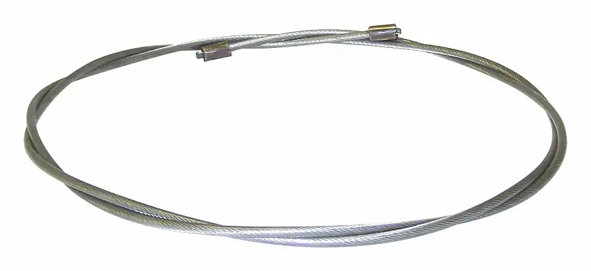Vintage - Metal Silver Parking Brake Cable - J5356187