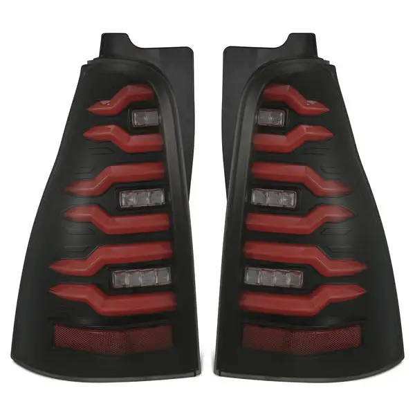 03-09 Toyota 4Runner LUXX-Series LED Tail Lights Black Red