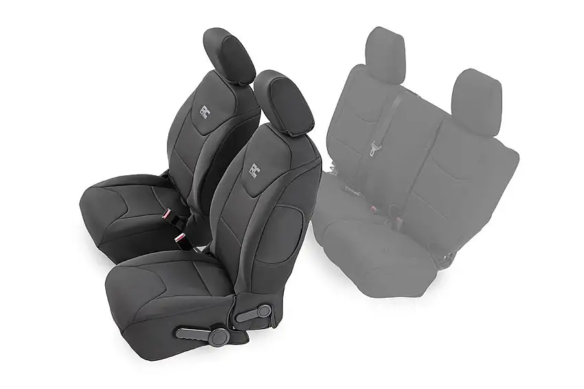 Rough Country Seat Covers - Front - Jeep Wrangler JK 4WD (2013-2018)
