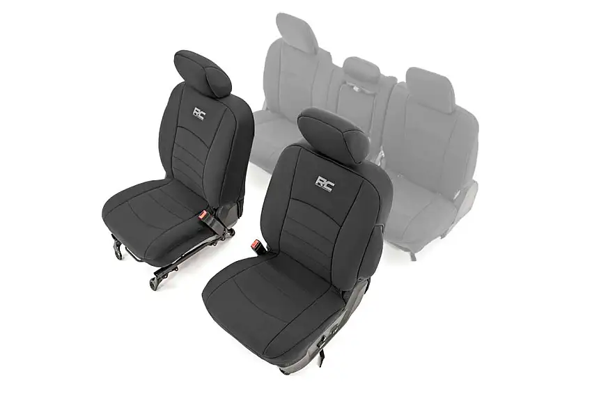 Rough Country Seat Covers - Front Bucket Seats - Ram 1500 (09-18) 2500 (10-18)