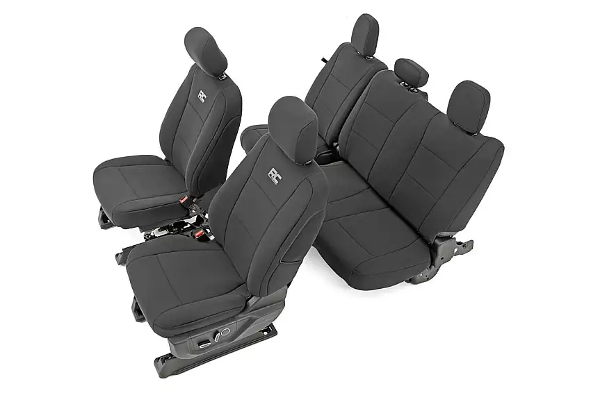 Rough Country Seat Covers - FR Bucket And RR Bench - Ford F-150 (15-23) Super Duty (17-23)