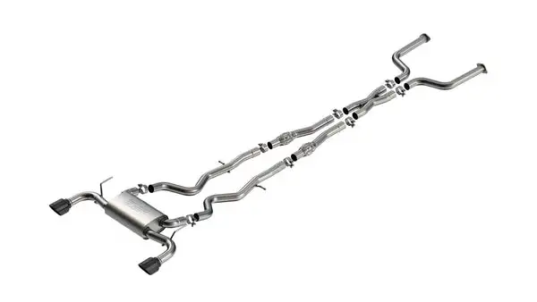 Borla 16-24 Infinity Q50 (Auto V6) S Type Cat Back - Black Chrome Tip (140977BC)