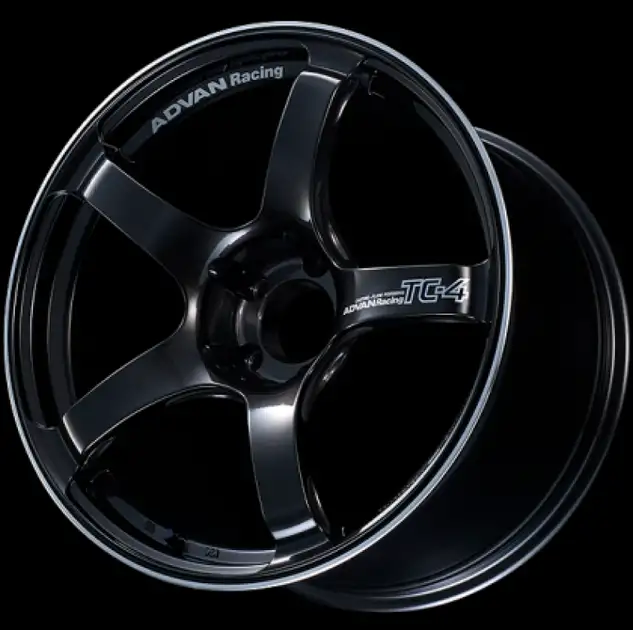 Advan TC4 16x8 +35 5-114.3 73mm Bore Black Gunmetallic and Ring Wheel