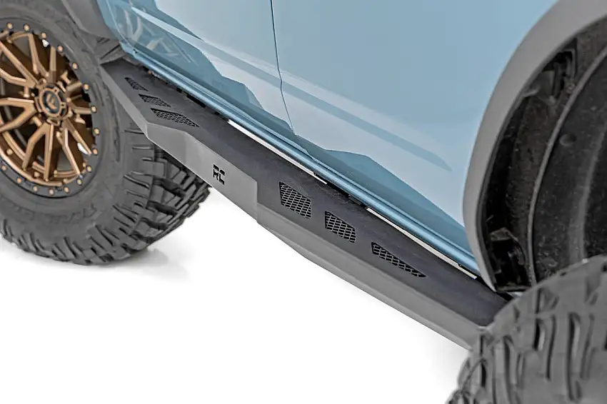 Rough Country Rock Sliders - Heavy Duty L 4-Door - Ford Bronco 4WD (2021-2023)