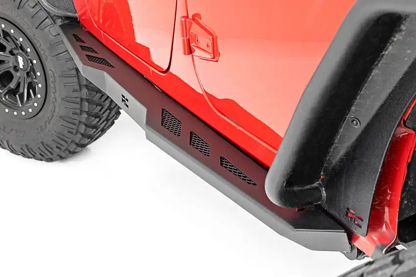 Rock Sliders - Heavy Duty L 4-Door - Jeep Wrangler Unlimited (07-18)