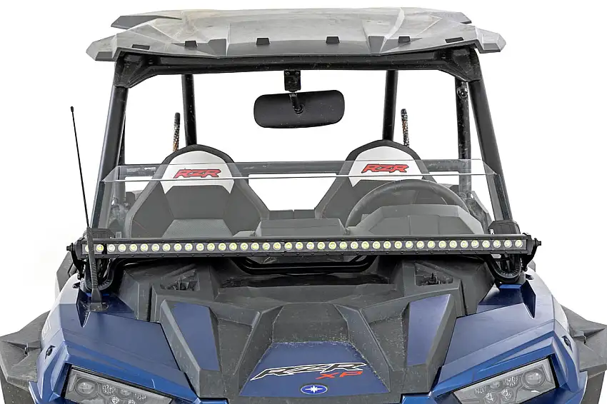 LED Light Kit - Front Mount - 40 In. Black Single Row - Polaris RZR XP 1000