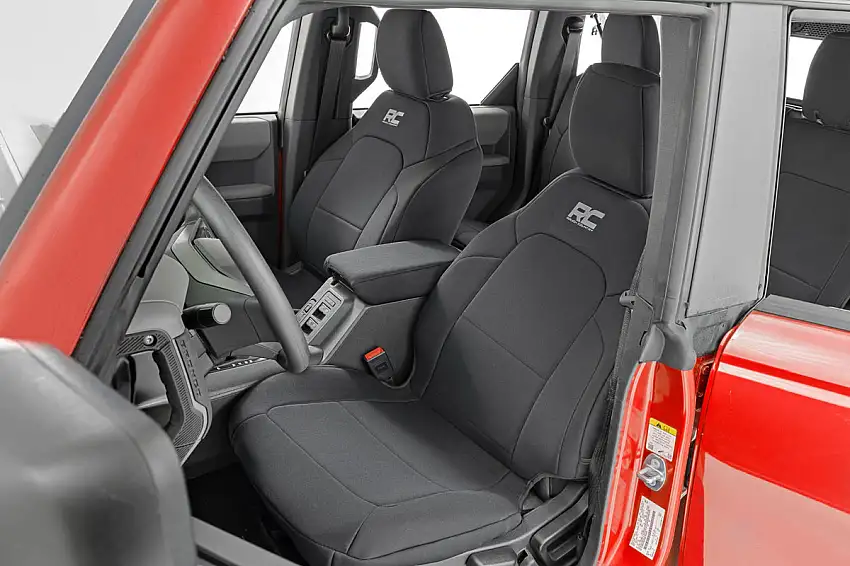 Ford Bronco Seat Covers - 4DR - W Folding RR Armrest - FR & RR - (2021-2023)