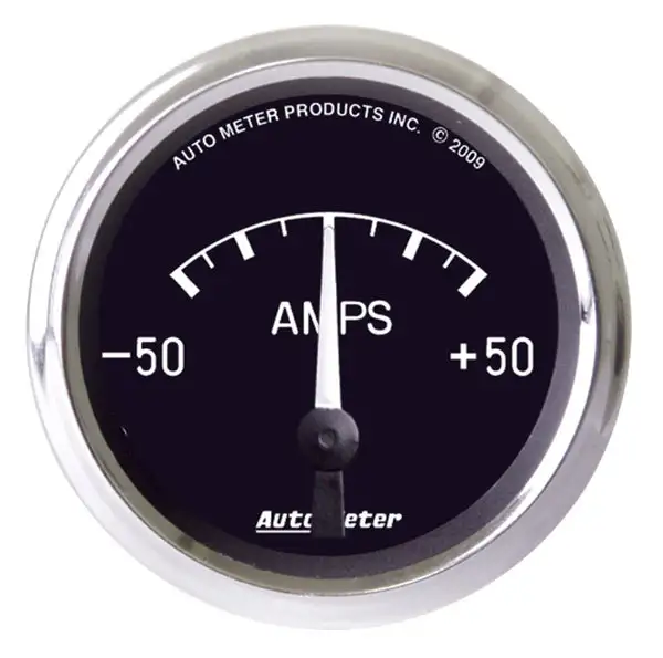 AutoMeter Gauge Ammeter 2-1/16in. 50A Electric Cobra (201012)