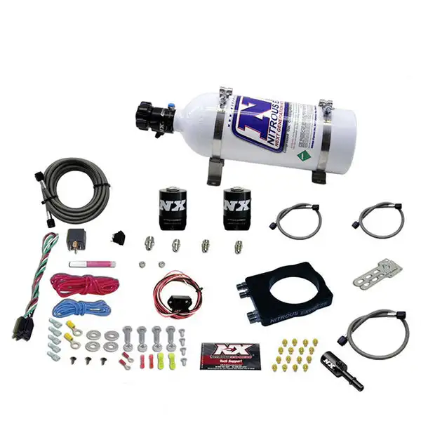 Nitrous Express 90mm Hemi Plate System (50-400Hp) W/ 05Lb Bottle (20990-05)