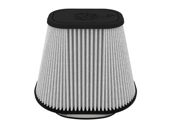 aFe Power Track Series Intake Pro DRY S Air Filter (6-1/8x4-1/8)IN F x(9-1/4x7-1/4)IN B x(6x4)IN Tx7-1/8IN (21-90120)