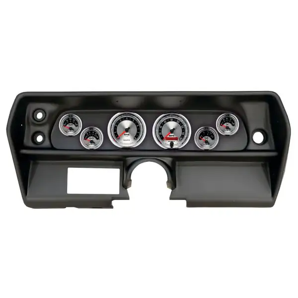 AutoMeter 1968 Chevrolet Nova Direct Fit Gauge Panel 3-3/8in x2 / 2-1/16in x4 - American Muscle (2905-01)