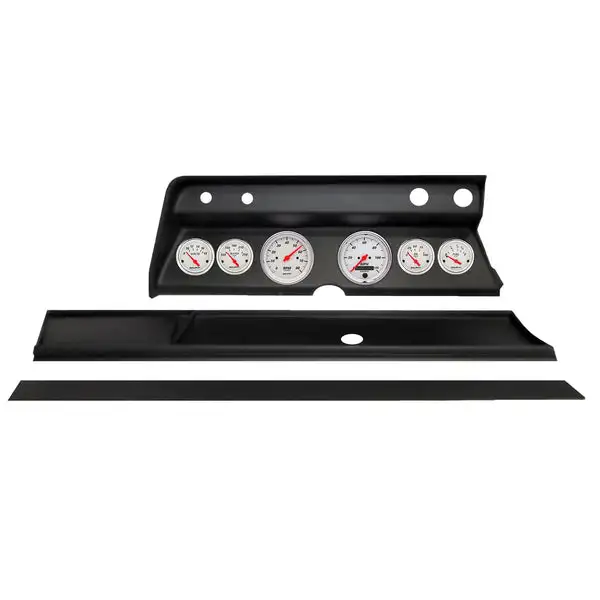 AutoMeter Arctic White Direct Fit Dash Kit 1966 Chevy Chevelle (2 x 3-3/8in. / 4 x 2-1/16in.) (2931-03)