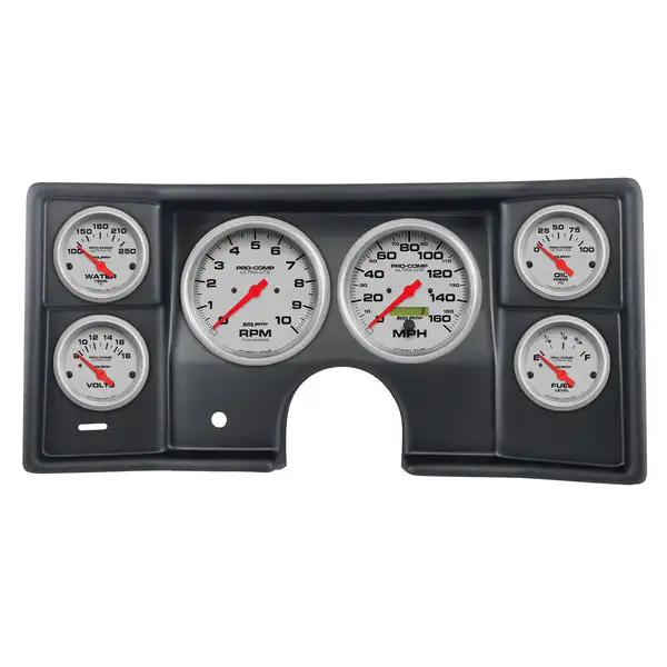 AutoMeter Ultra-Lite Direct Fit Dash Kit 78-81 Malibu / El Camino / Montecarlo (2 x 5in/4 x 2-5/8in) (2935-13)