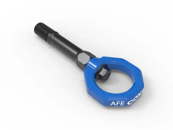 aFe Power CONTROL Front Tow Hook Nissan Z 23-25 V6-3.0LBlue (450-712001-L)