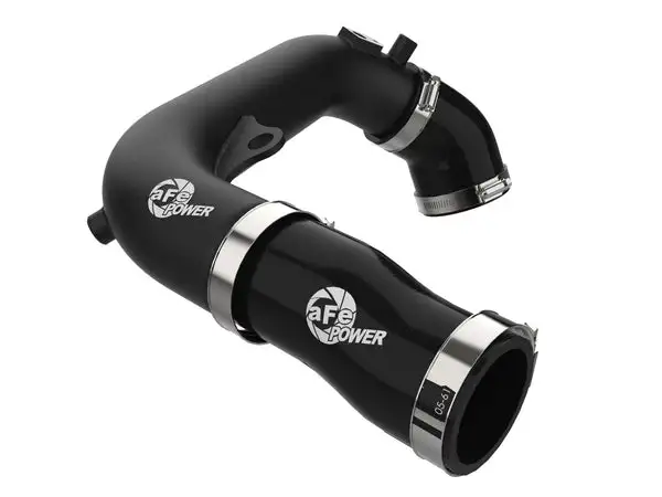 aFe 2024+ Jeep Wrangler JL L4-2.0L (t) BladeRunner 2-1/2in Aluminum Hot Charge Pipe - Black (46-20778-B)