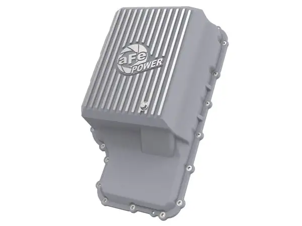 aFe Power 20-21 Ford Truck w/ 10R140 Transmission Pan Raw POWER Street Series w/ Machined Fins (46-71220A)
