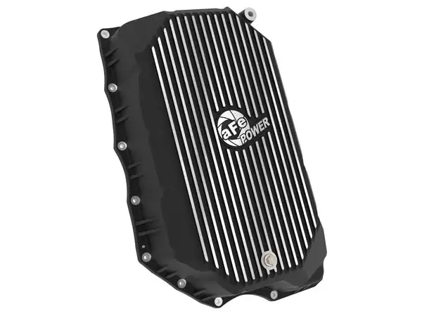 aFe Power 20-25 GM Diesel V8-6.6L L5P Transmission Pan w/ Machined Fins - Black (46-71380B)