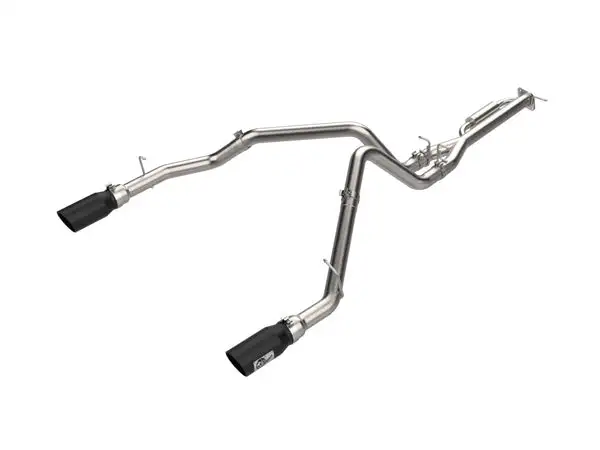 aFe Power Vulcan Series Cat-Back Exhaust System RAM 1500 2025 V6-3.0L (tt)- Black Tips (49-32088-B)