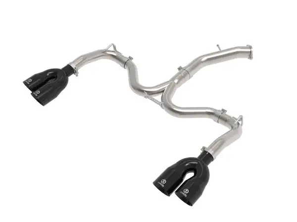 aFe 22-24 Kia Forte GT 1.6L 3in-2.5in 304 Stainless Steel Axle-Back Exhaust w/ Black Tips (49-37039-B)