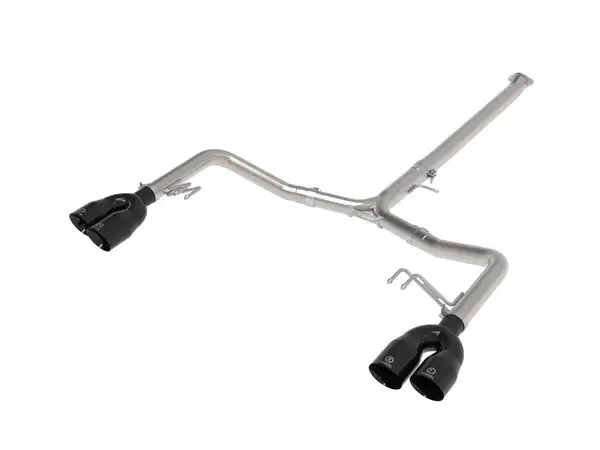 Takeda 21-24 Kia K5 GT L4-2.5L (t) SS Axle-Back Exhaust System w/ Black Tips (49-37043-B)