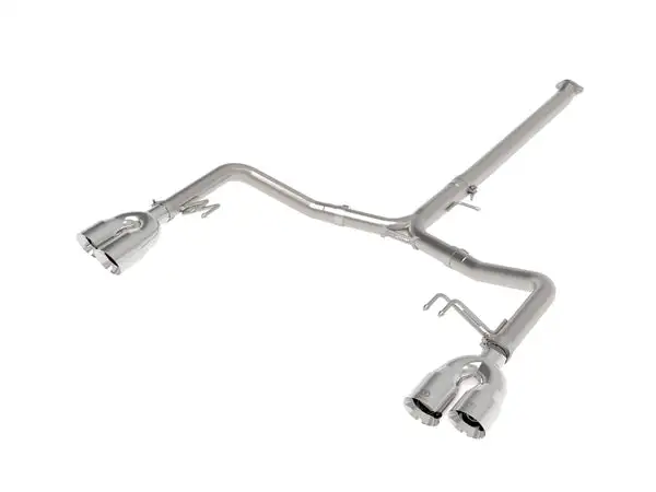 Takeda 21-24 Kia K5 GT L4-2.5L (t) SS Axle-Back Exhaust System w/ Polished Tips (49-37043-P)