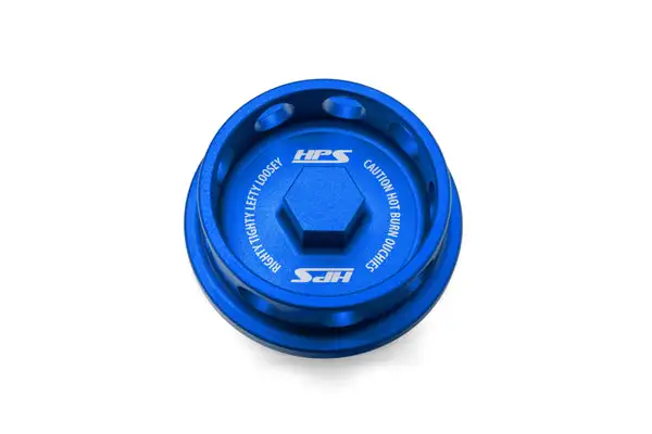 HPS Performance Anodized Billet Aluminum Engine Oil Cap Blue (5269-106BL)