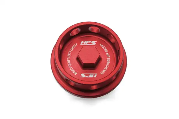 HPS Performance Anodized Billet Aluminum Engine Oil Cap Red (5269-105R)