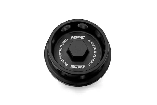 HPS Performance Anodized Billet Aluminum Engine Oil Cap Black (5269-107WB)