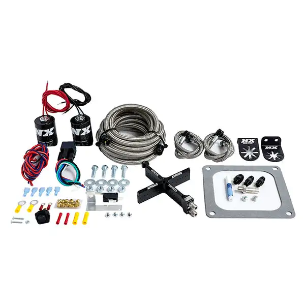 Nitrous Express 4500 Covert Crossbar Plate System, Stage 6 50-300Hp (No Bottle) (63071-00)