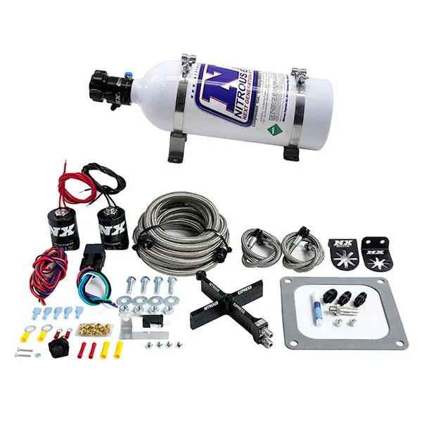 Nitrous Express 4500 Covert Crossbar Plate System, Stage 6 50-300Hp (5# Bottle) (63071-05)