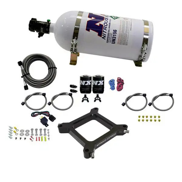 Nitrous Express 4150 Assassin Plate, Stage 6 Alcohol (50-300HP) 10# Bottle (67245-10)
