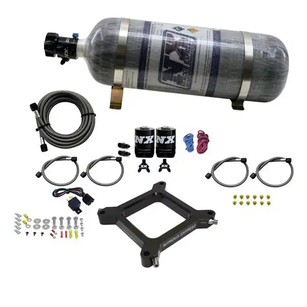 Nitrous Express 4150 Assassin Plate, Stage 6 Alcohol (50-300HP) 12# Bottle (67245-12)
