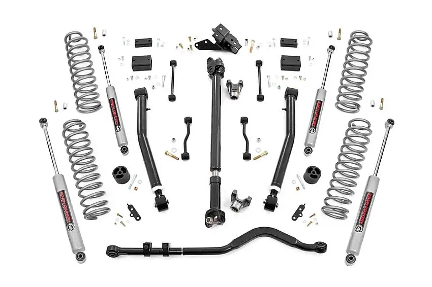 3.5 Inch Lift Kit - Adj LCA - FR D S - Jeep Wrangler JL Rubicon (18+)